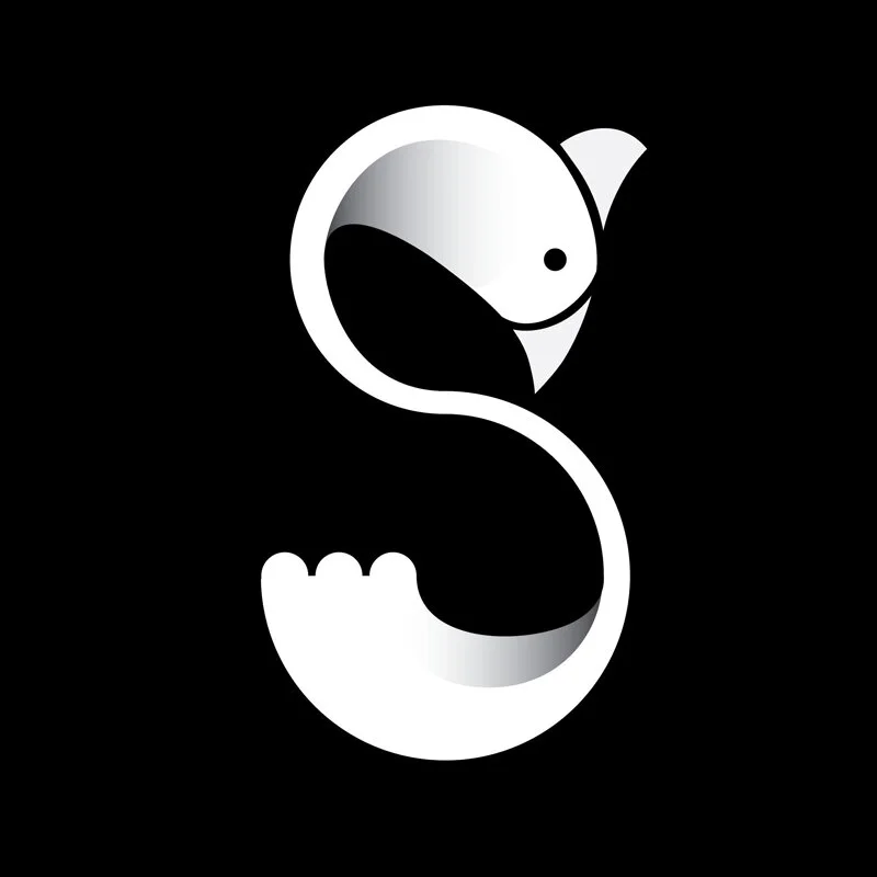 Dana J. Wright, Product Designer made this swan-shaped g for facebook