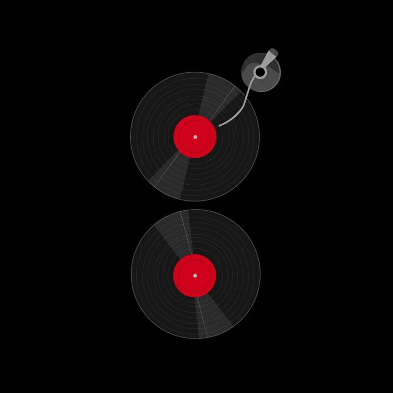 Dana J. Wright, Product Designer made this record player g for facebook