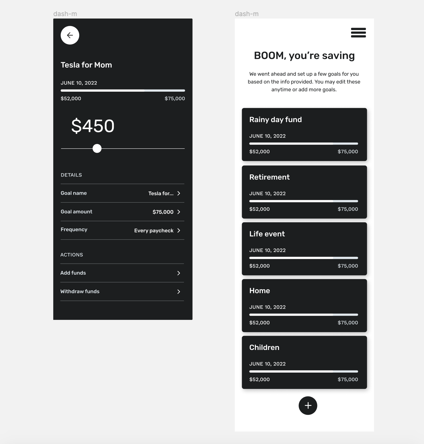 Dana J. Wright, Product Designer - Origin Financial App Design