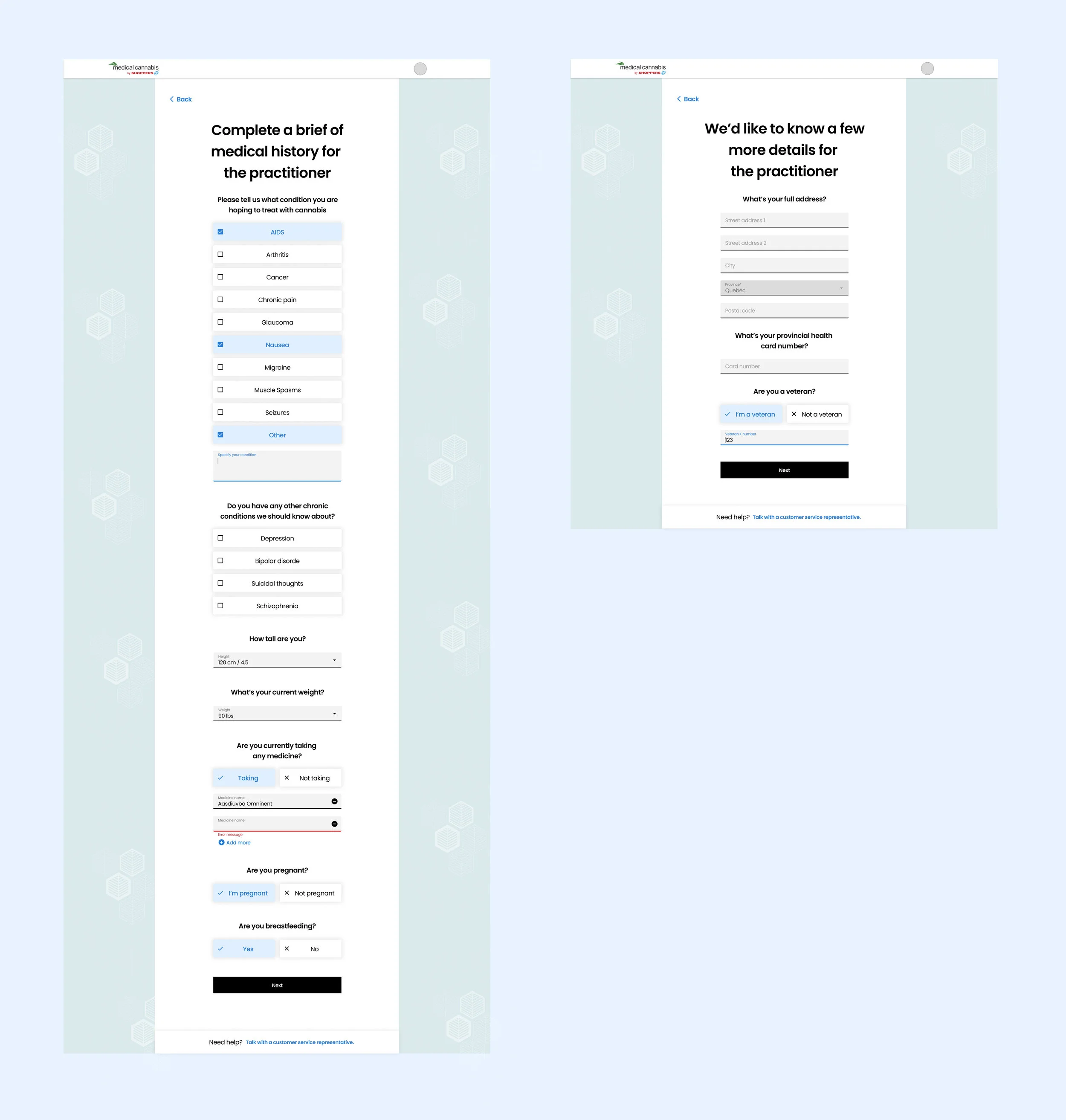Dana J. Wright, Product Designer made this new medical form for hellomd
