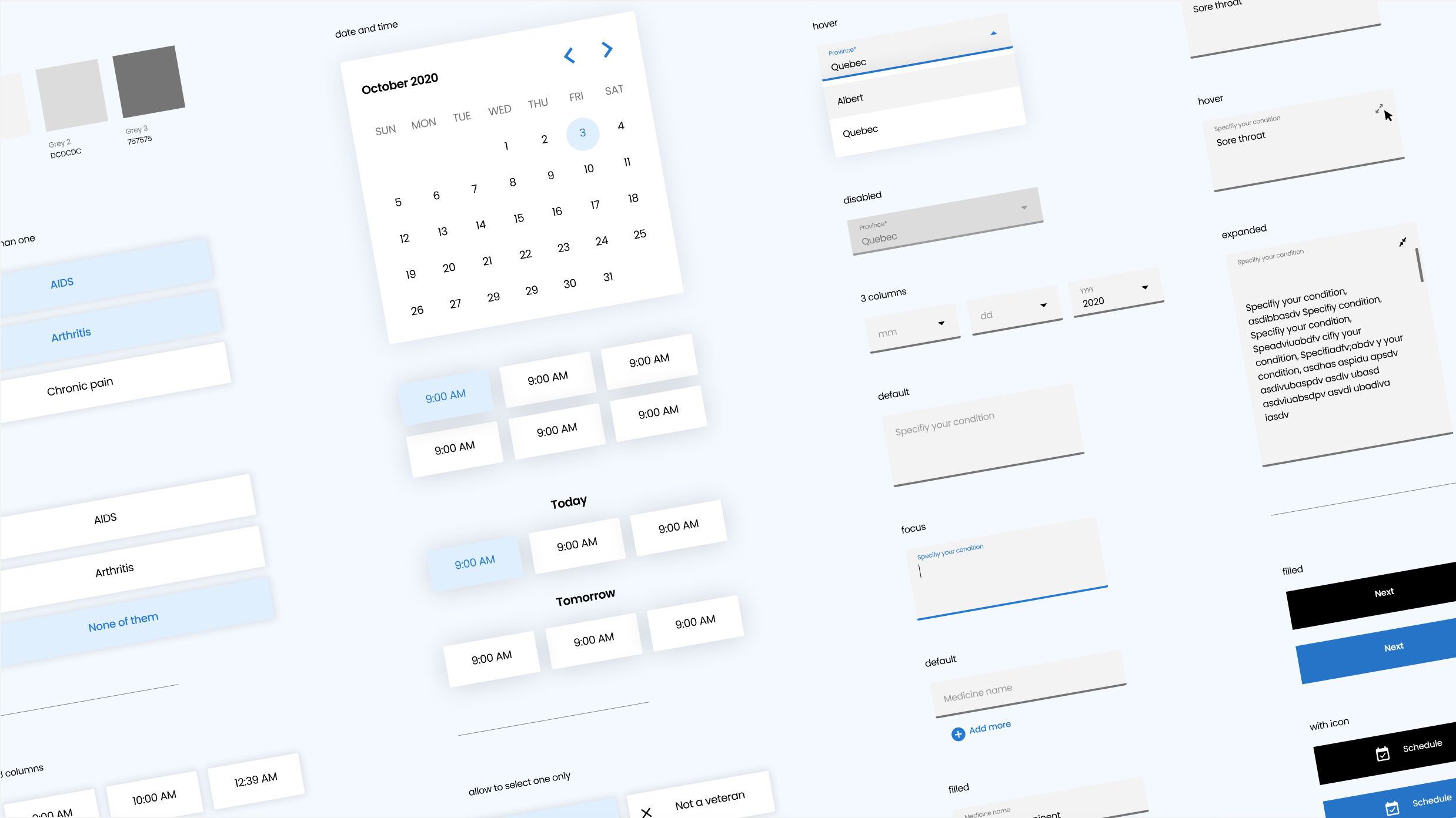 Dana J. Wright, Product Designer made this design system for hellomd