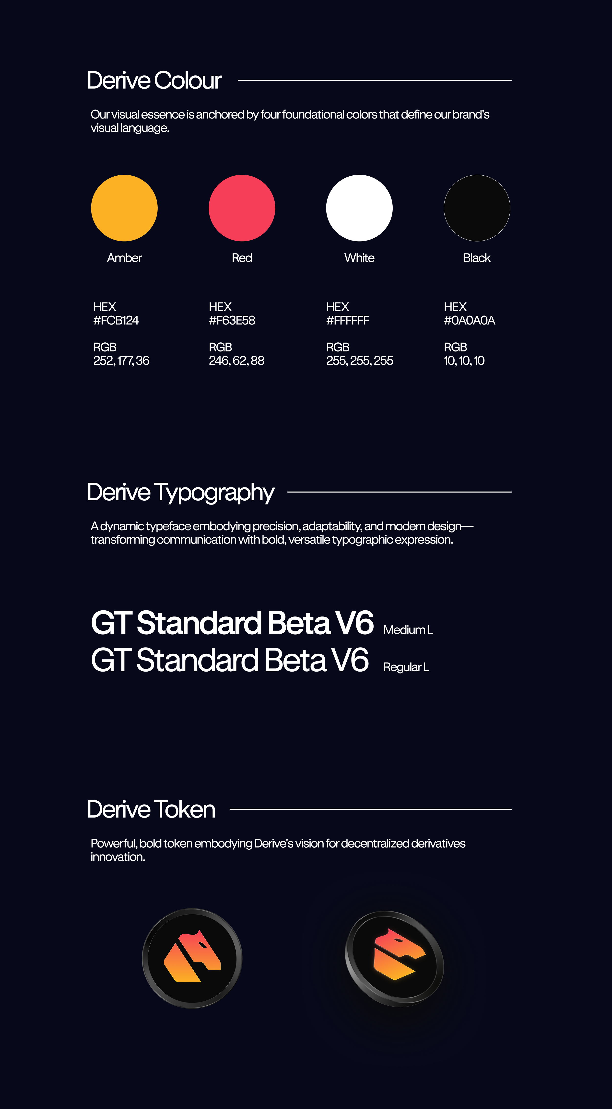 Dana J. Wright, Product Designer - Derive.xyz - Brand Guide 3