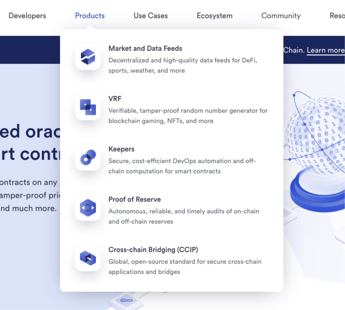 Dana J. Wright, Product Designer - Chainlink Documentation Menu Pattern