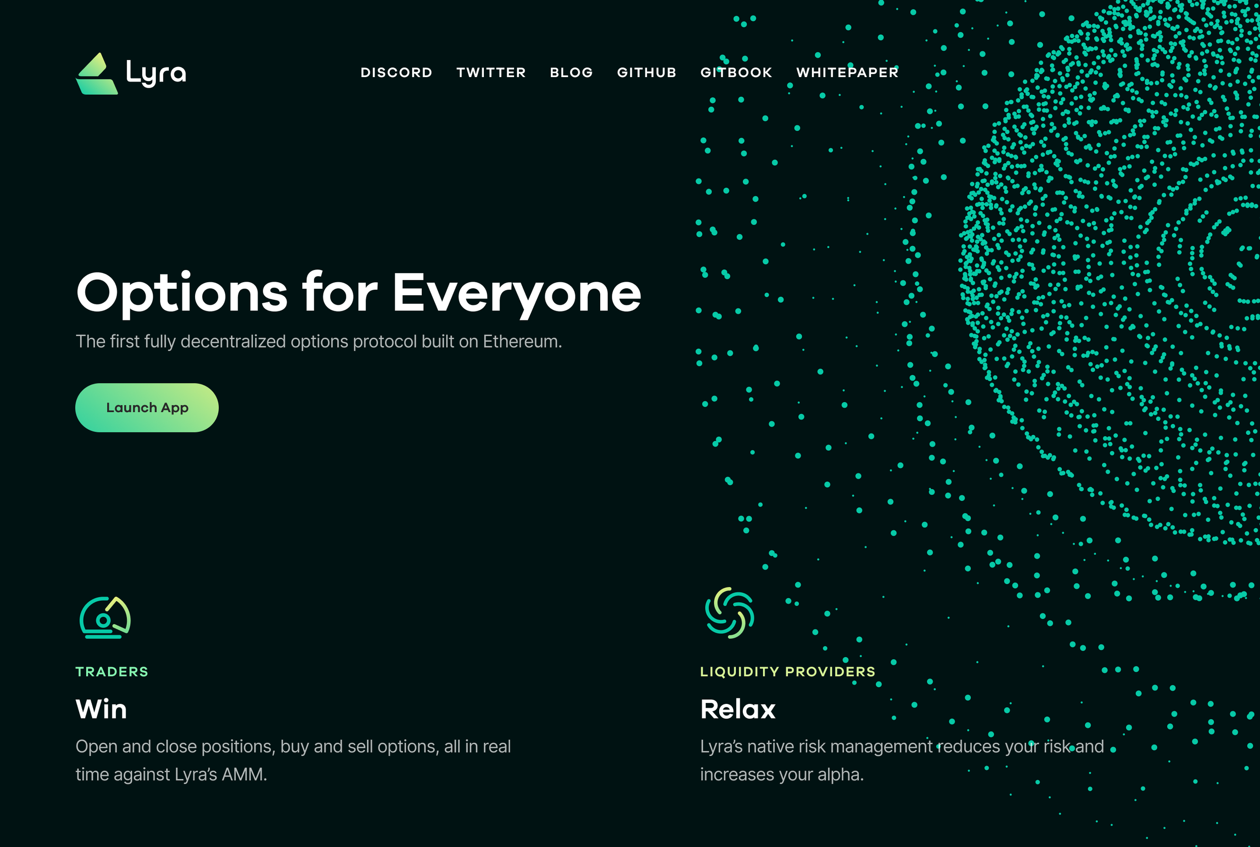Dana J. Wright, Product Designer - Lyra Finance v1 Landing Page
