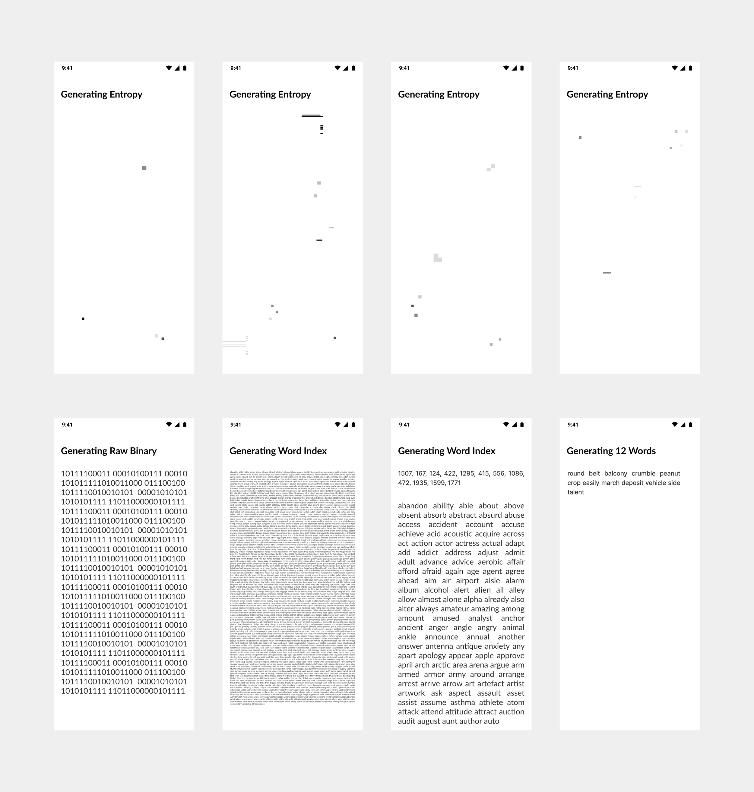 Dana J. Wright, Product Designer - Visualize Cryptography Wireframe