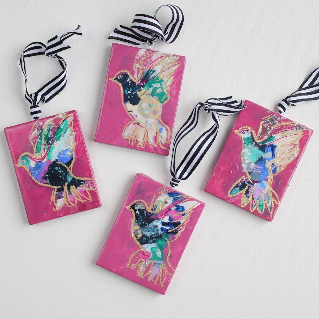 Happy Thanksgiving Eve! 🍂✨
If your tree (or gift list) needs a little extra special touch this year, my hand-painted peace dove ornaments are waiting for you! A few favorites are still available and ready to fly your way&mdash;snag one while they&rs