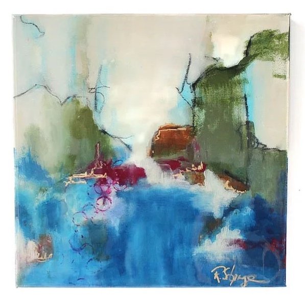 Lake Painting #1; 12x12