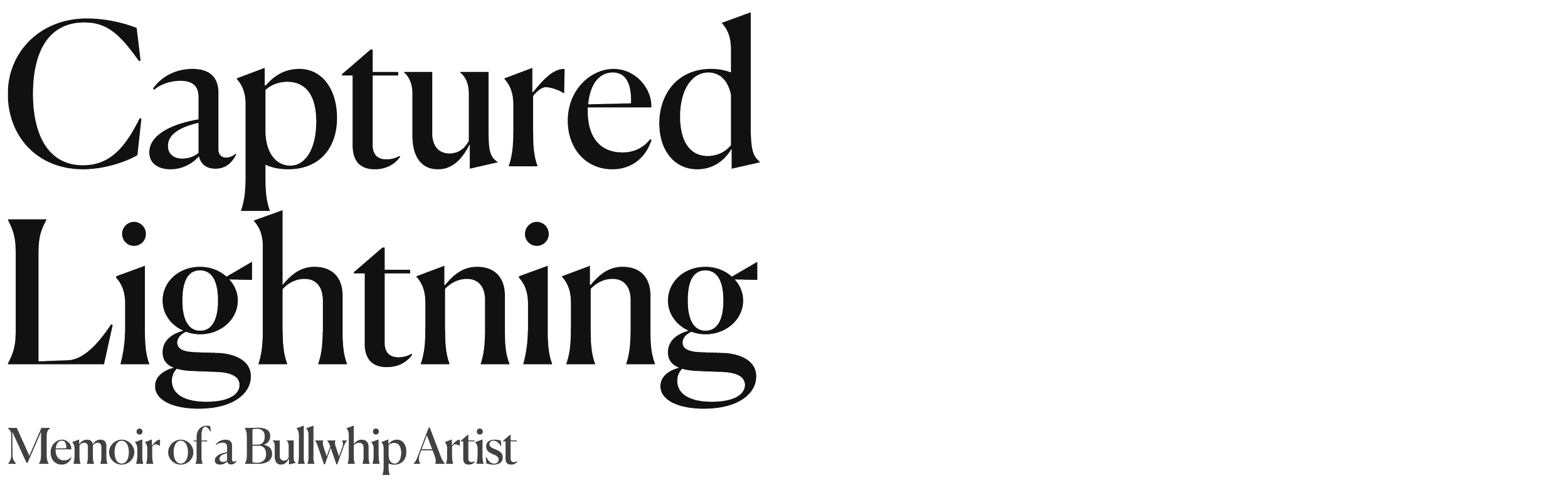 Captured Lightning, Memoir of a Bullwhip Artist