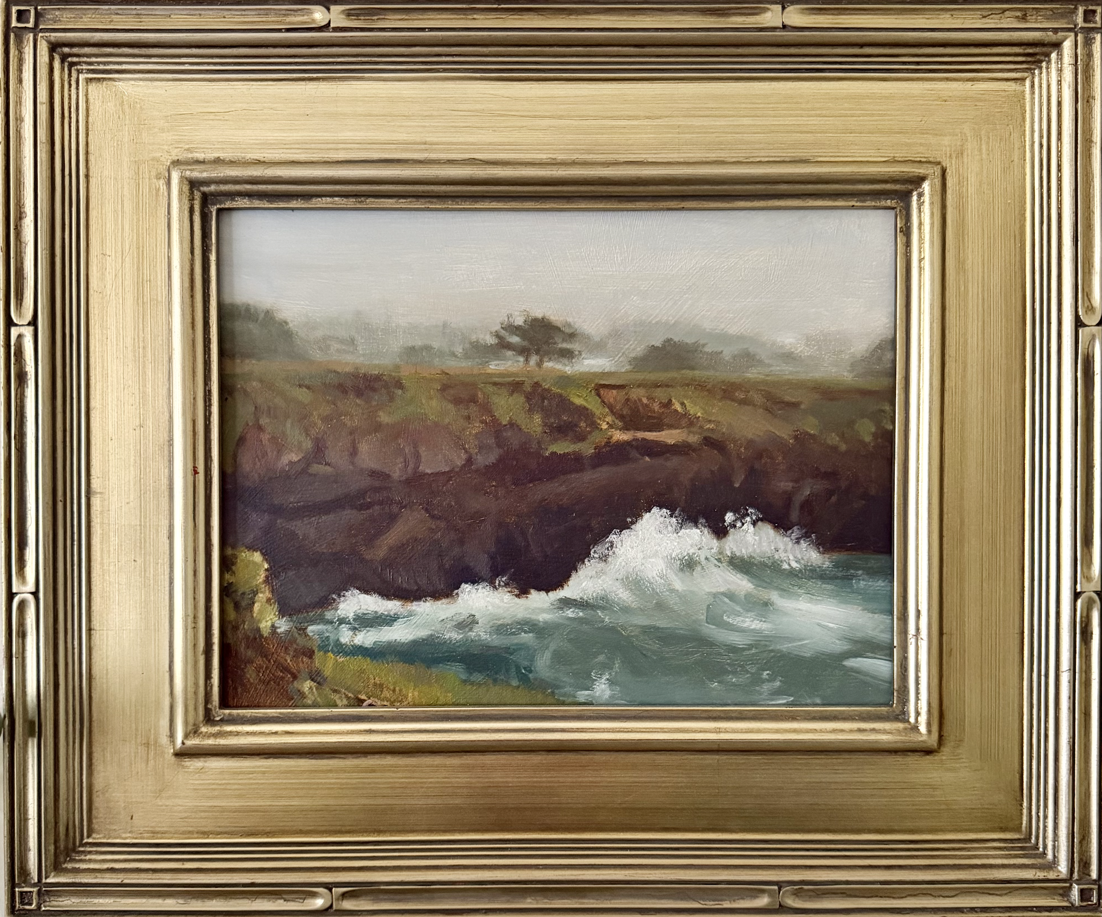Northern CA Sea Swells | 8x10 | Oil on panel