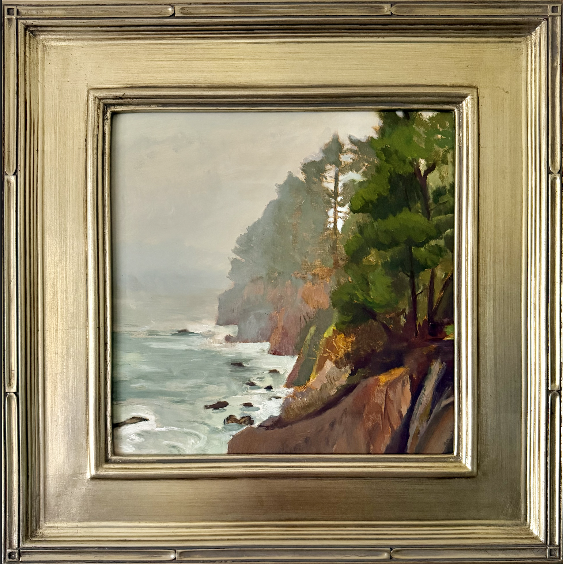 Mendocino Fog | 12x12 | Oil on panel