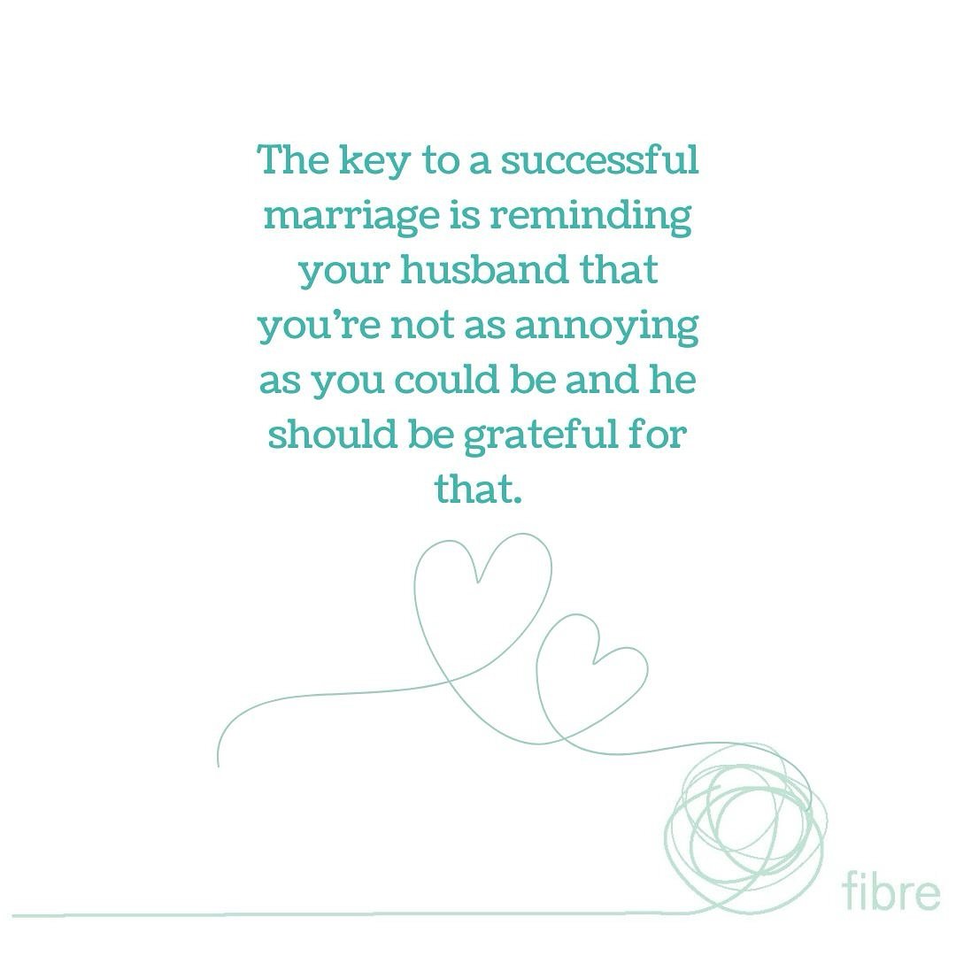 Wednesday wisdom. 💁🏻&zwj;♀️

#wednesdaywisdom 
#marriagewisdom 
#wisewednesday 
#relationshipgoals 
#fibreloves
#goodwifey