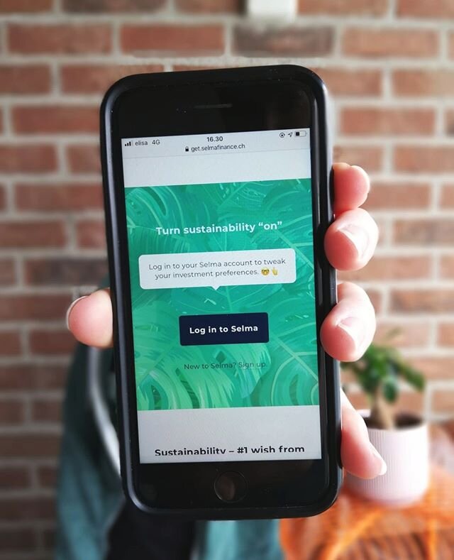 Did you know that you can choose to exclusively invest in sustainable companies with Selma? 🌱🌿☘️⁠
⁠
Turn your investment preference &ldquo;on&rdquo; and start investing in sustainable companies. Selma will make sure that your investment mix include