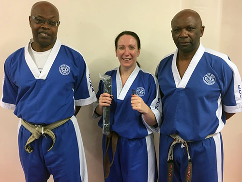 Kyla passes her 1st dan Black belt
