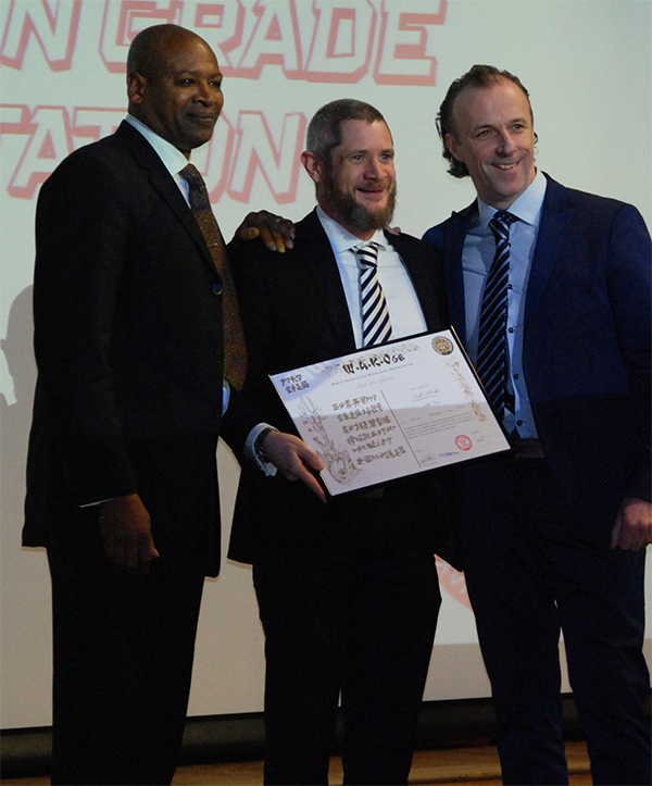 Sensei Geoff awarded 5th Dan Black Belt