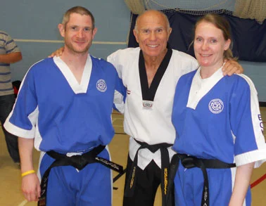 Sensei Geoff & Libby train with "Superfoot"