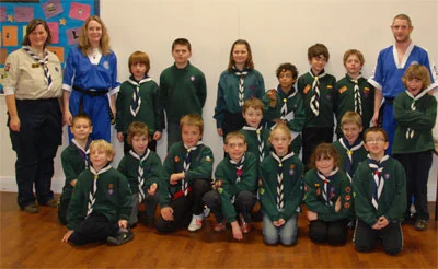 Bletchley Dragons Karate Club help the local Cubs group get their Martial Arts badge!