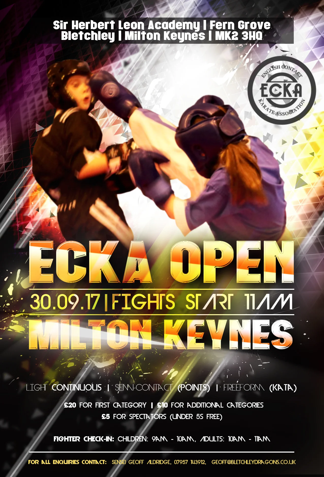 ECKA Milton Keynes Open Results