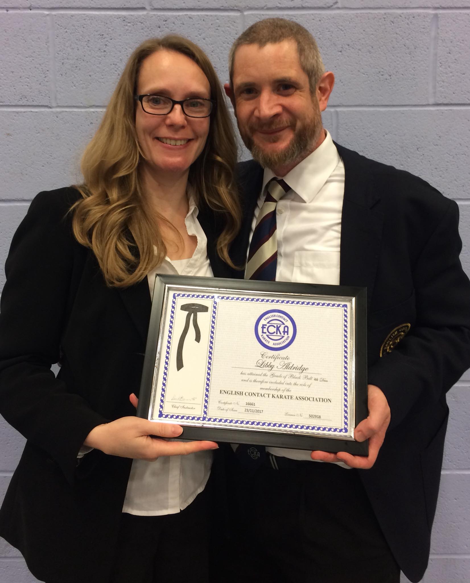 Sensei Libby awarded her 4th dan black belt