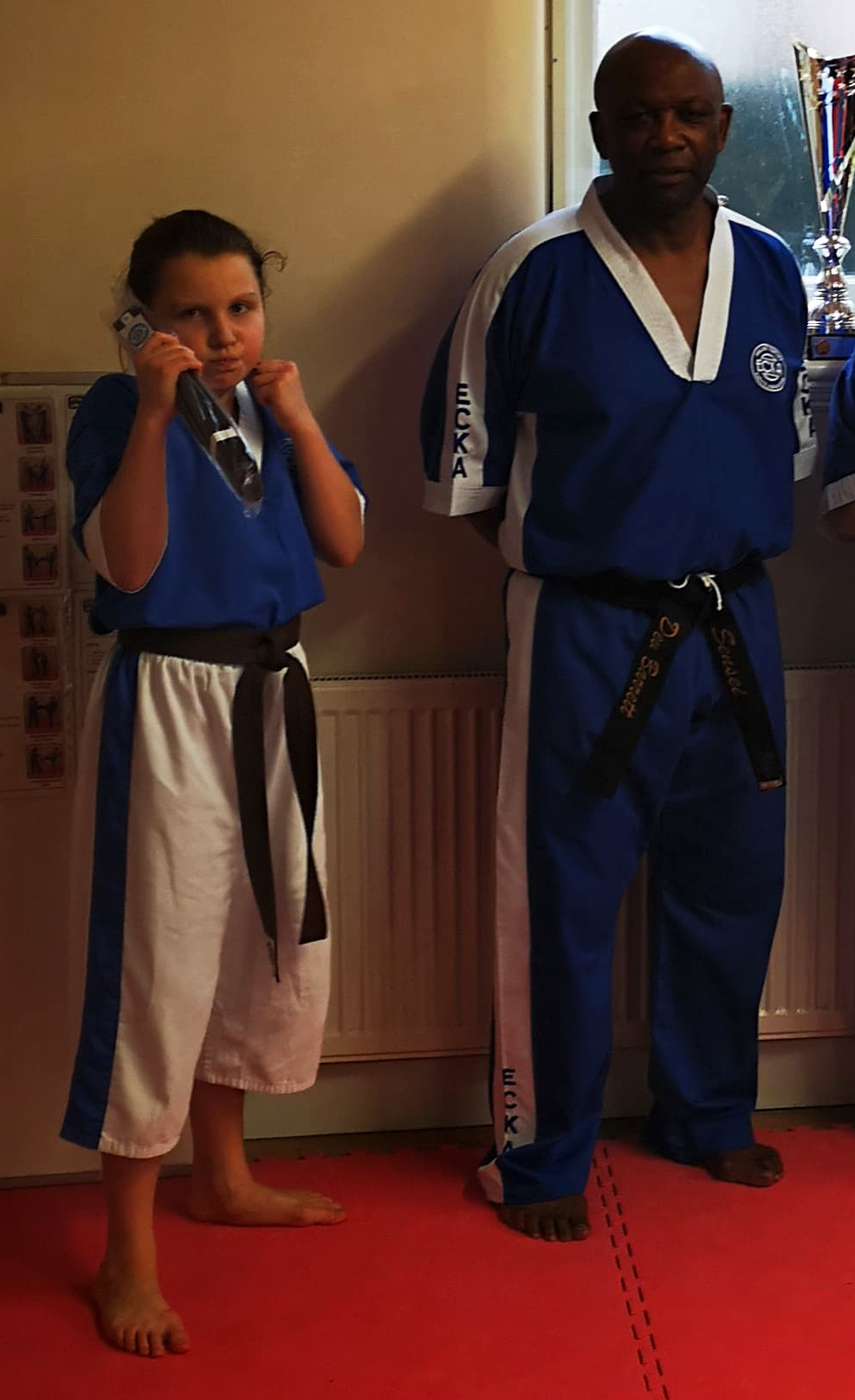 Lizzie passes her 1st Kyu