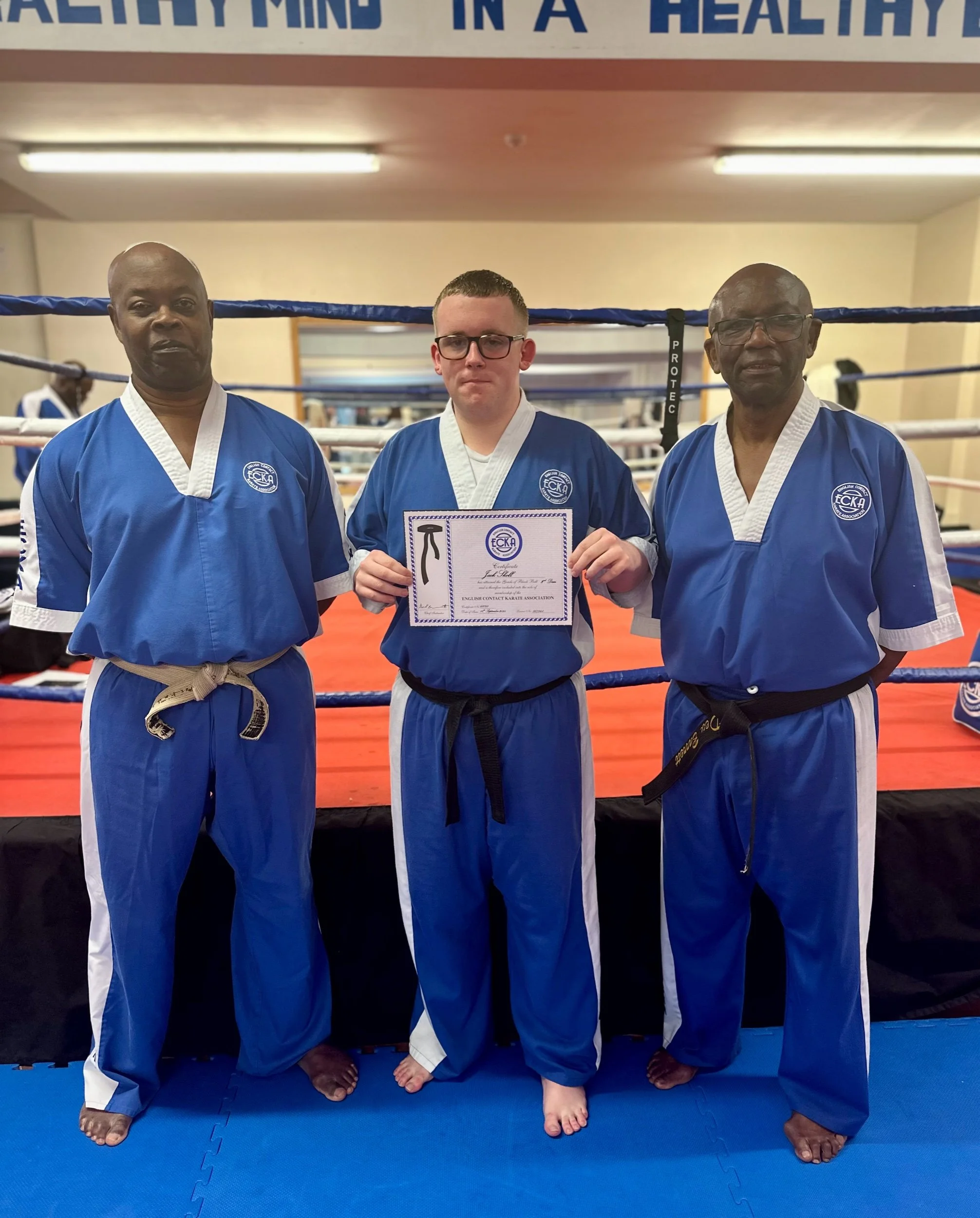 Jack passes his 2nd dan black belt