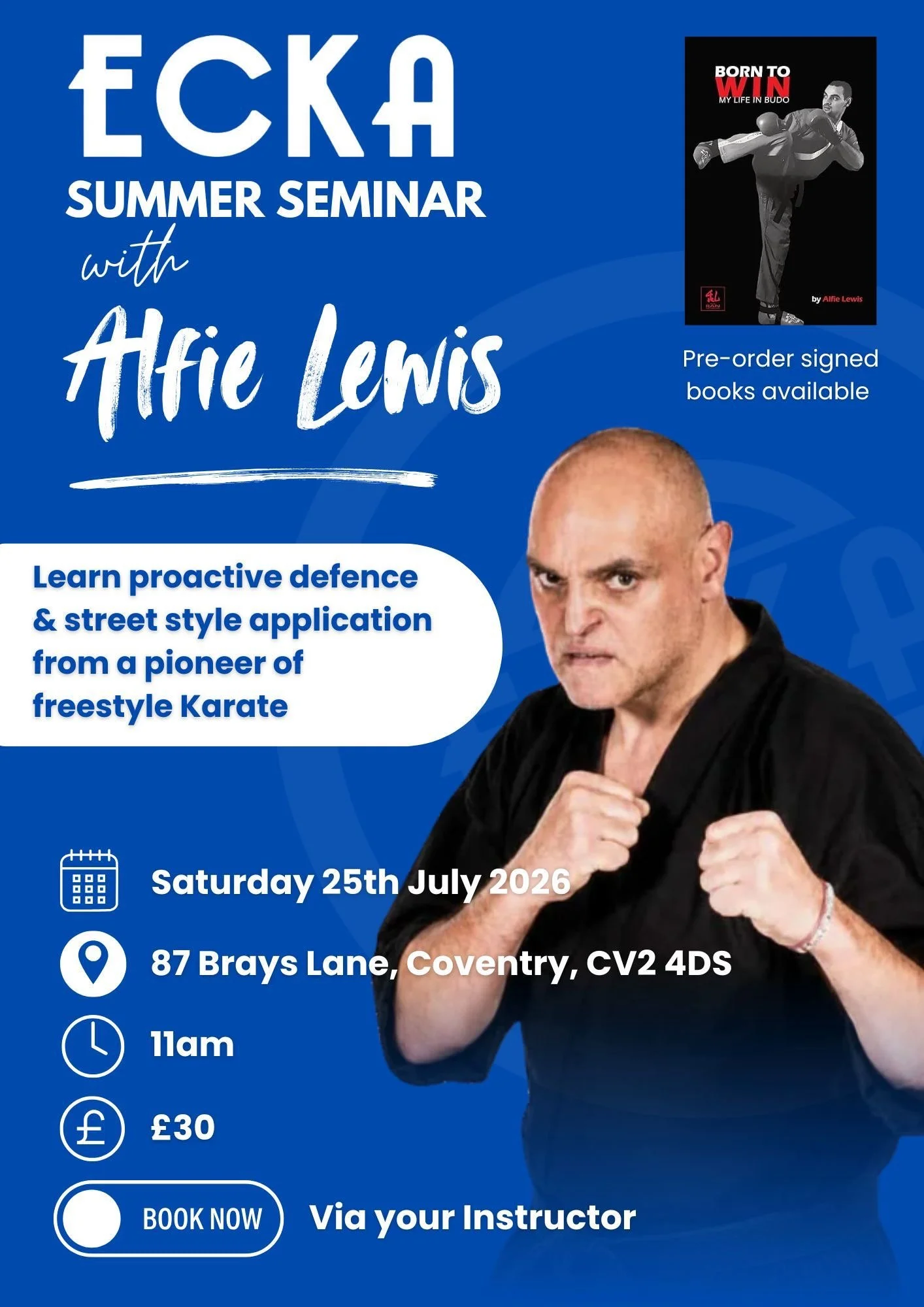 ECKA Seminar with Sensei Alfie Lewis