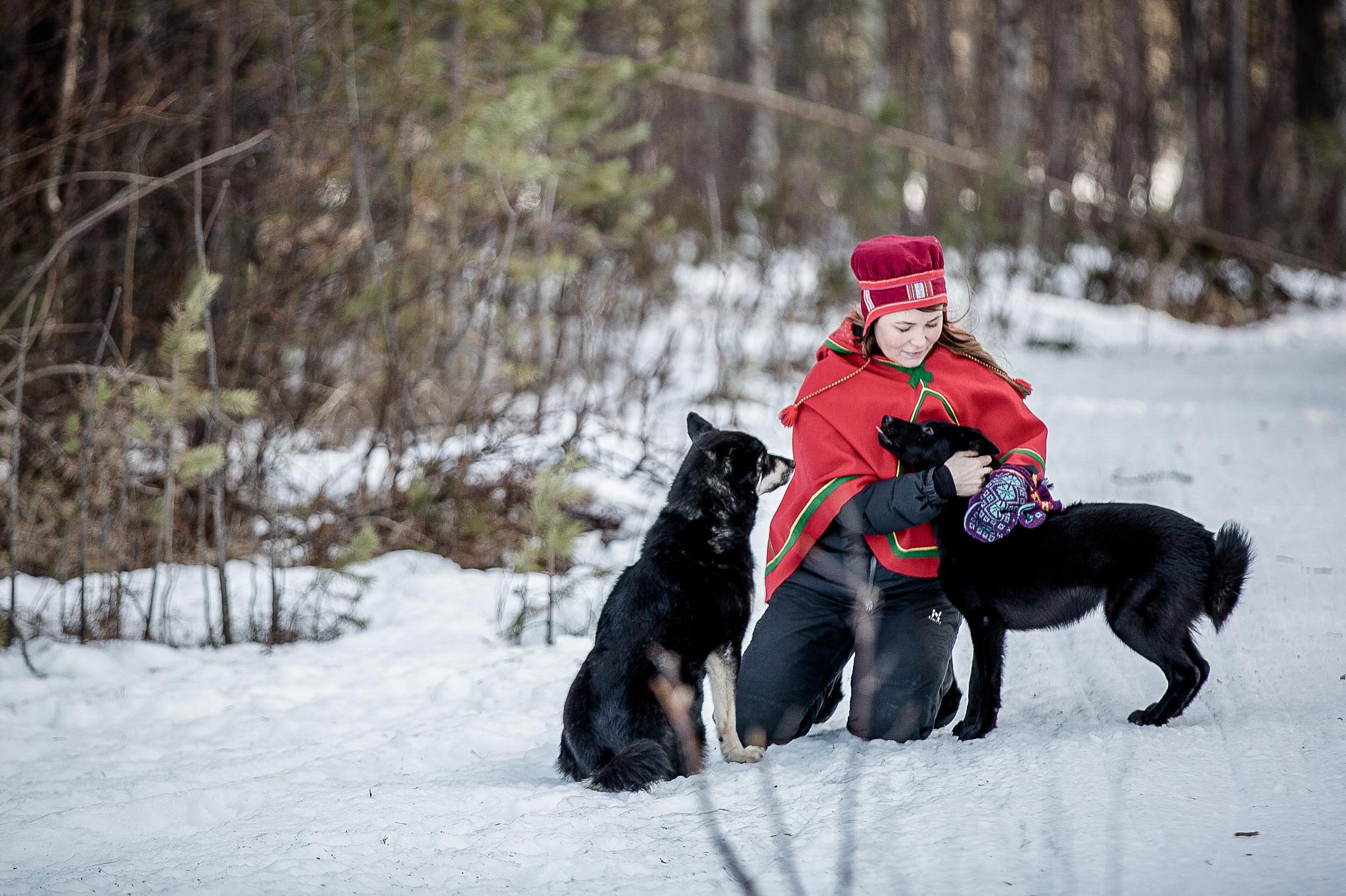 jag med hedda och riggu. Foto: maria klang