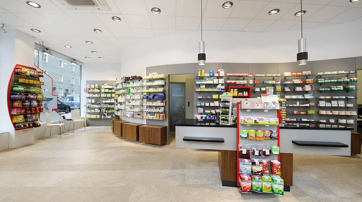 Apothekeneinrichtung modern