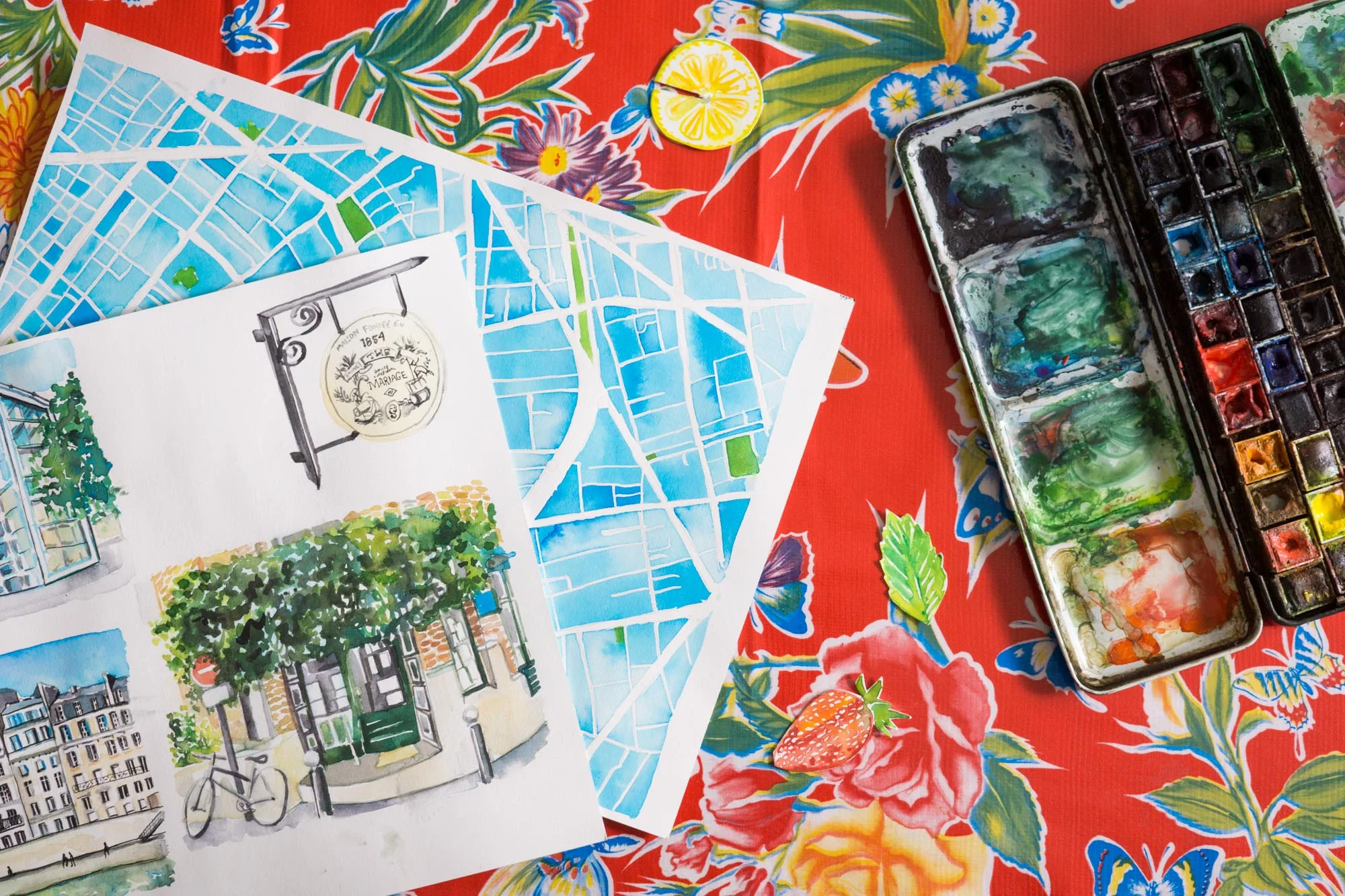 In the Studio with Jessie Kanelos Weiner | Discover Jessie's dreamy Paris studio, her expat experiences, insights into life as a freelance creative and a few of her Paris favourites. | The Franco Fly | Lifestyle Photography