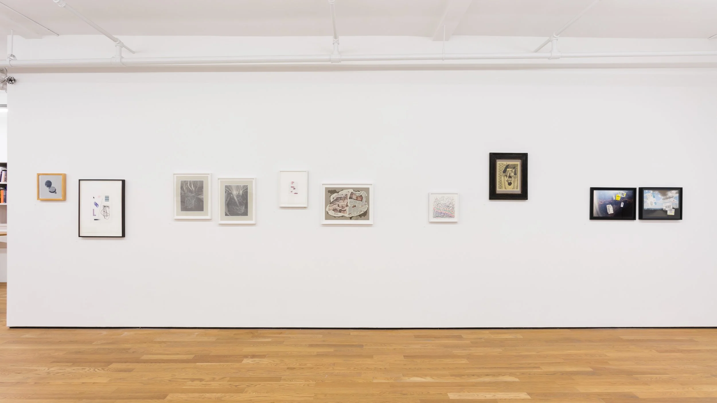 Installation view, south wall