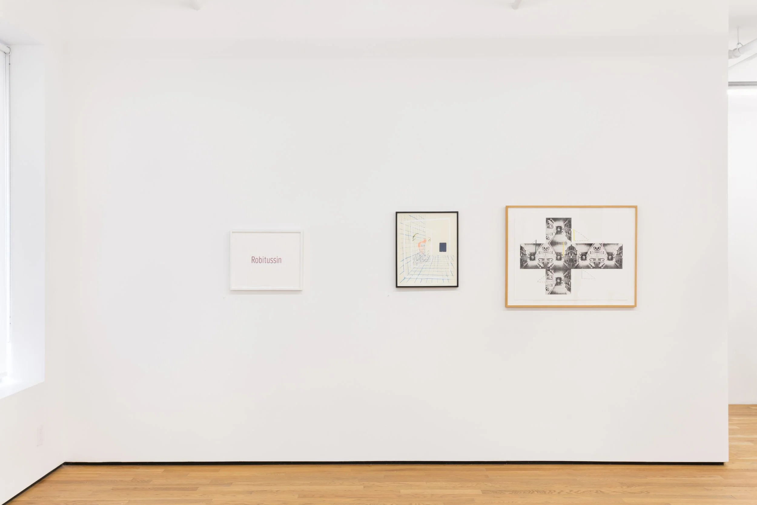 Installation view, south wall