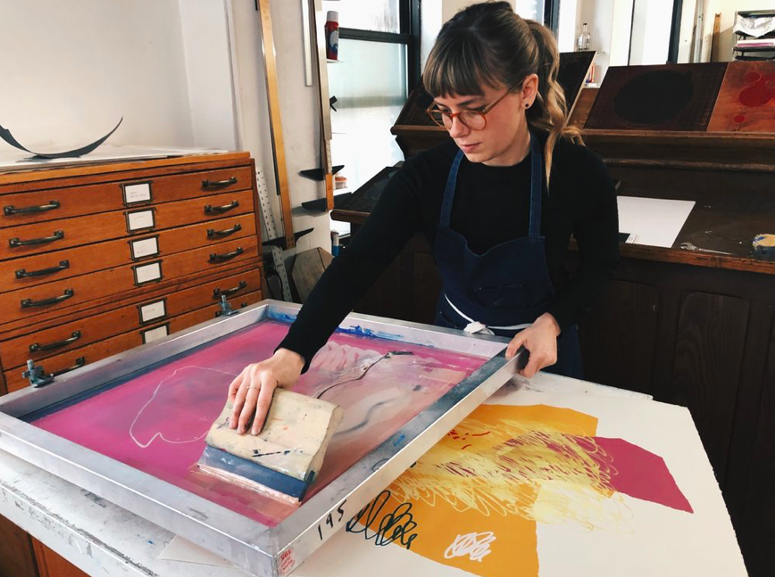 Heather printing a layer