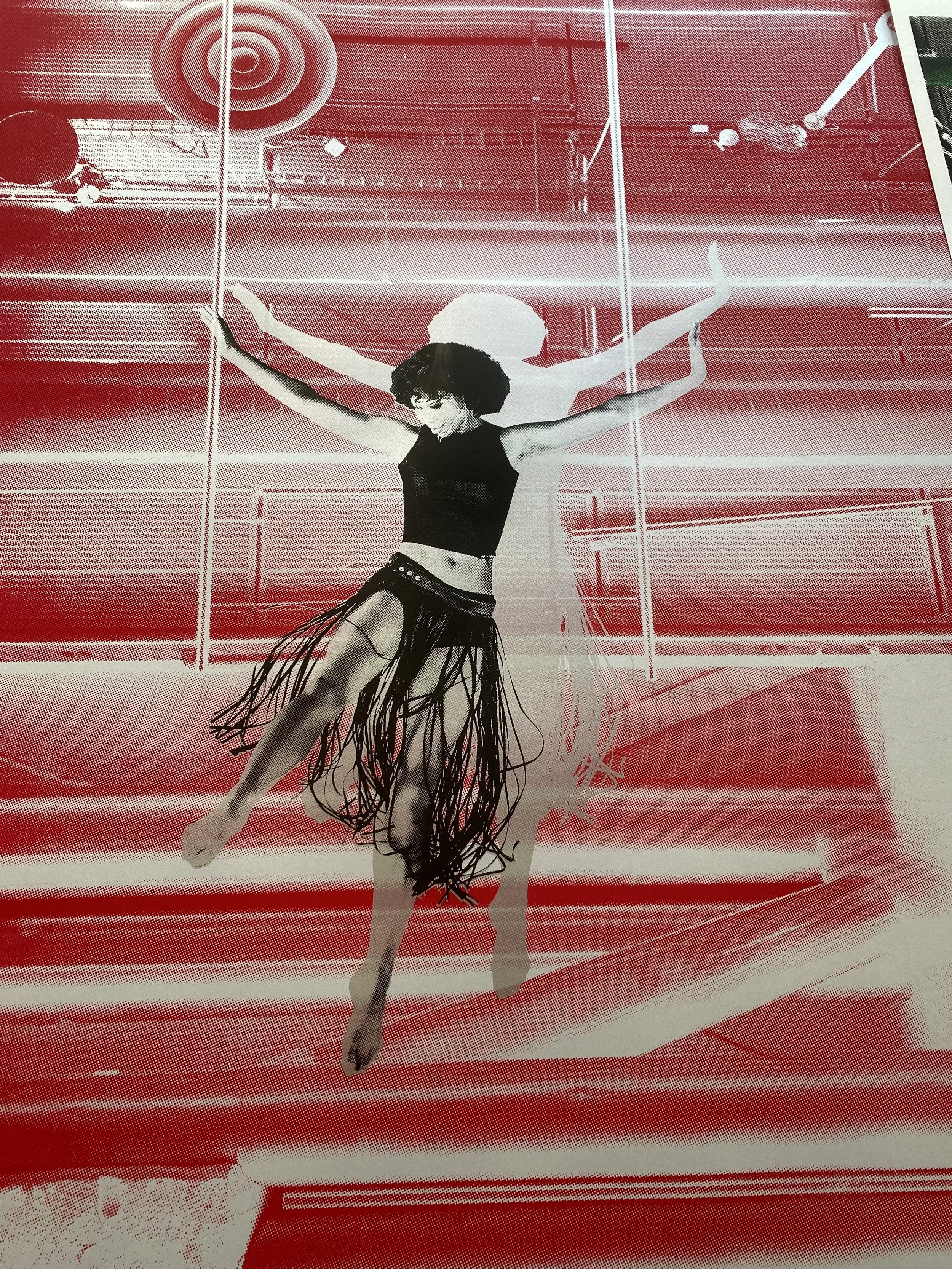  Large silkscreens on metallic papers  2024     