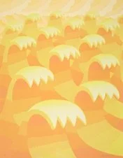 Waves 11 (Orange and Yellow), 2025