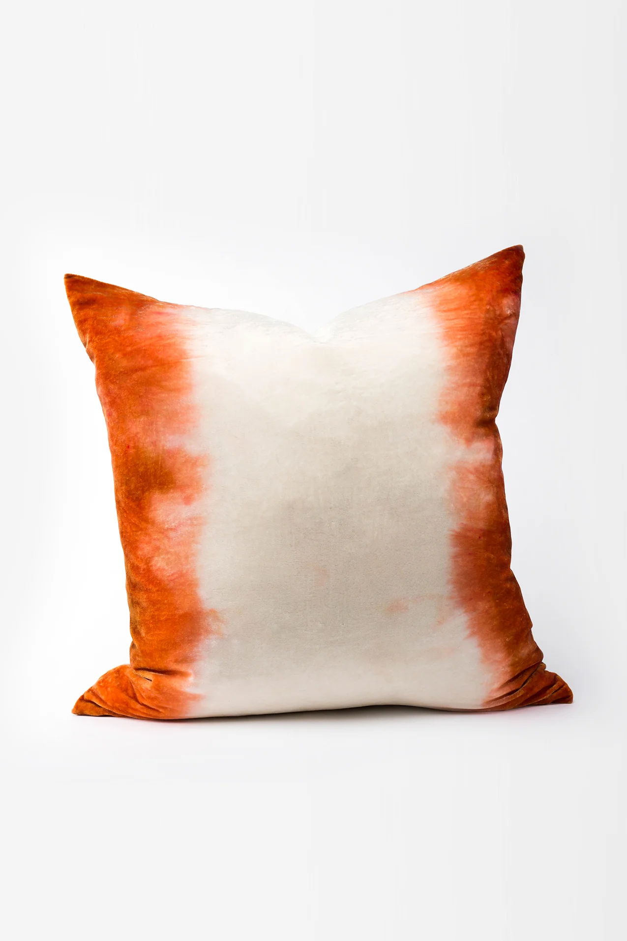 rust velvet pillow