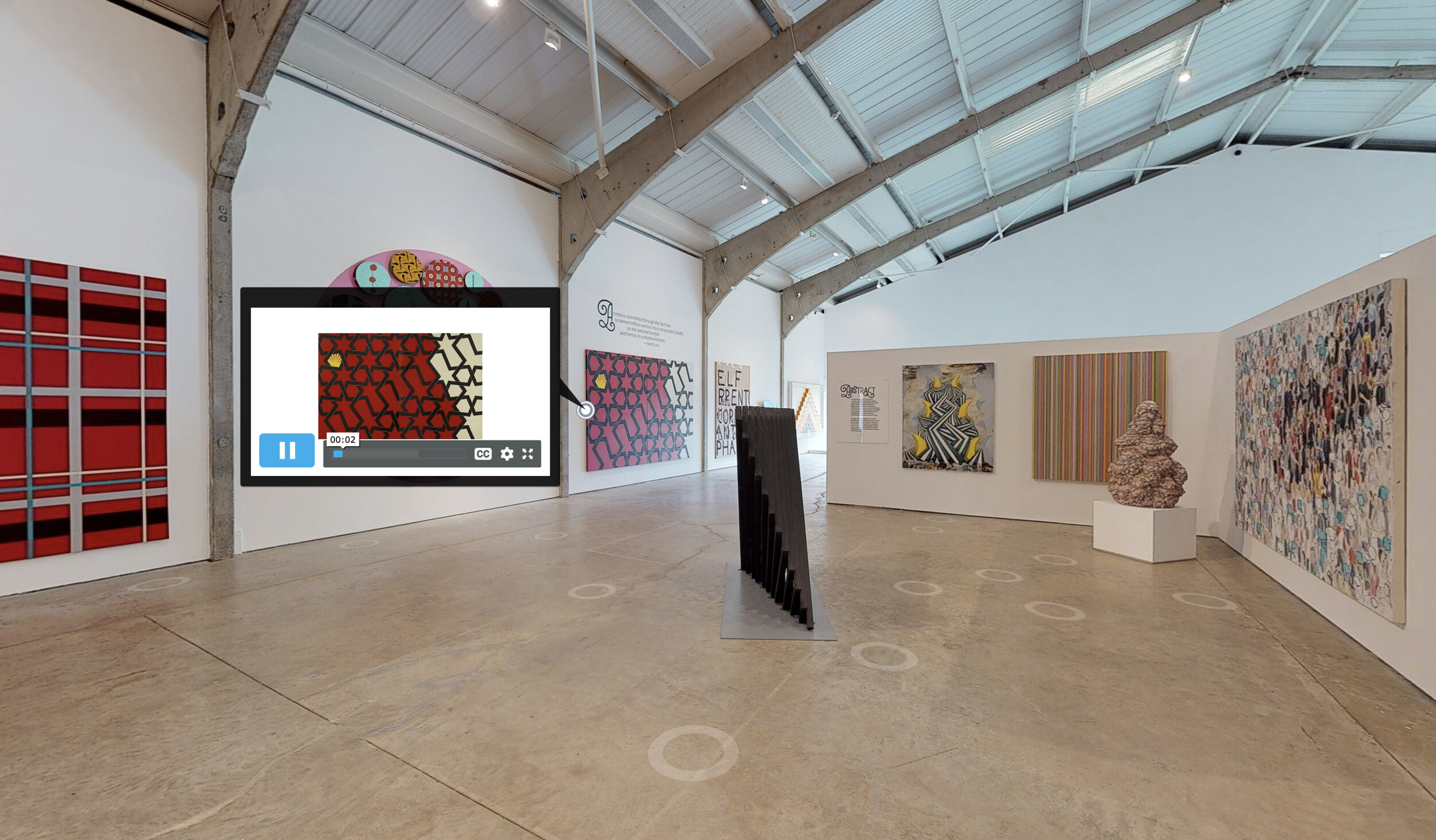 3D Virtual Tour of Criminal Ornamentation: Yinka Shonibare MBE curates the Arts Council Collection at Longside Gallery. 