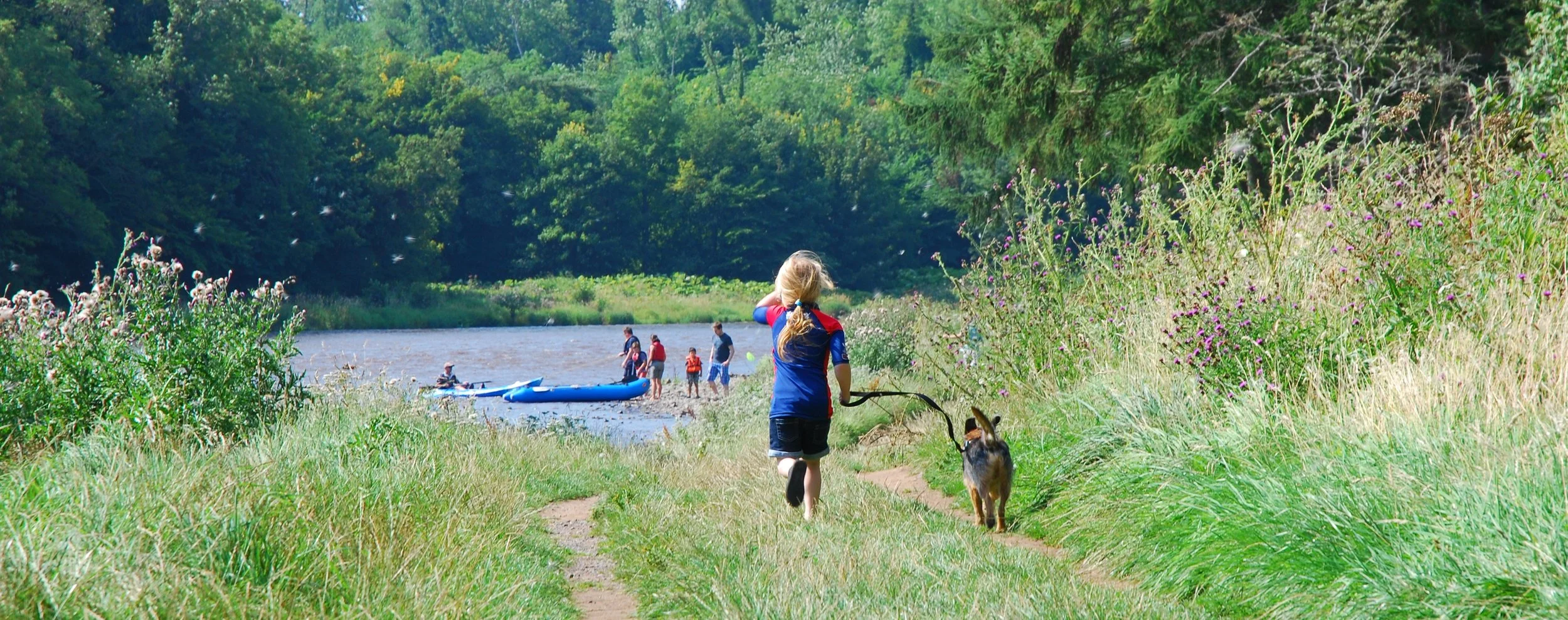 30. Playing by the Tweed.JPG