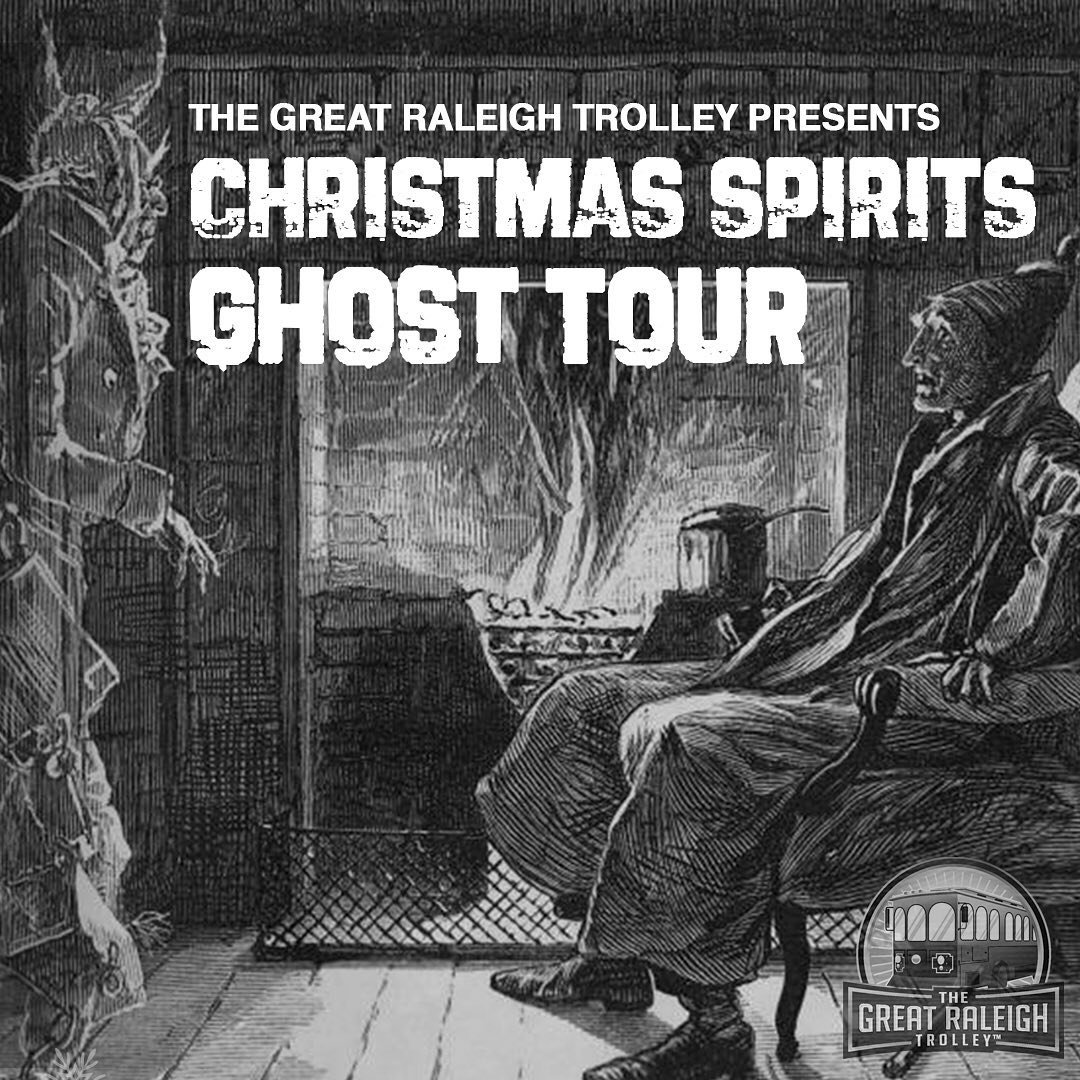 👻 Try something a little unexpected this holiday season by taking a ride on Raleigh&rsquo;s only haunted holiday tour! Join our Christmas Spirits Ghost Tour alongside our paranormal experts &amp; storytellers to hear Raleigh&rsquo;s tales of the gho