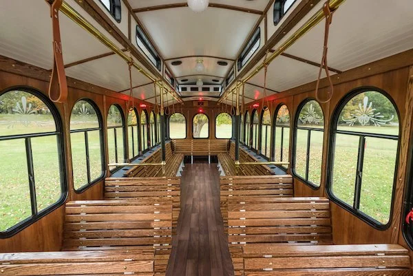 Interior of Great Raleigh Trolley