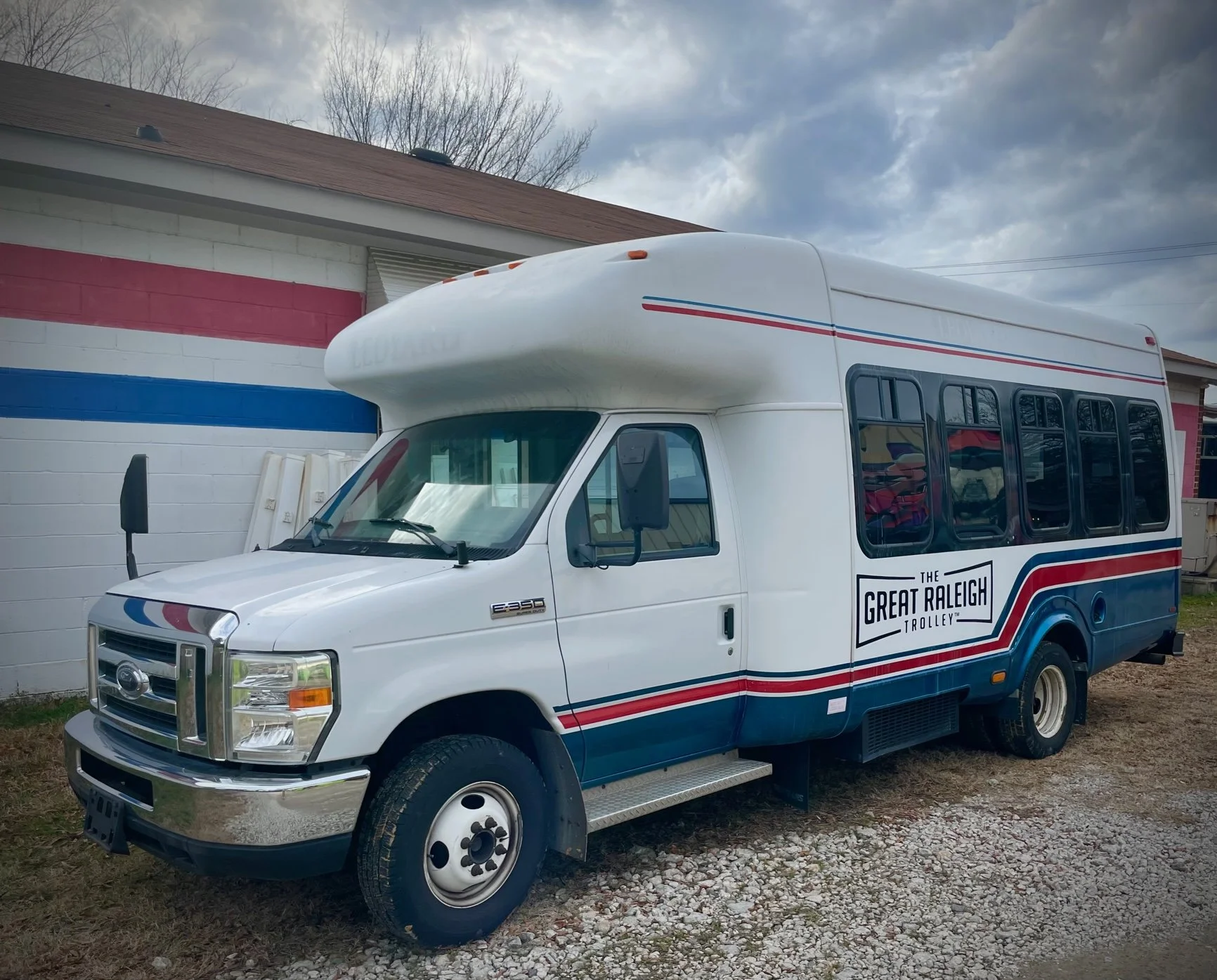 Great Raleigh Trolley caboose shuttle bus
