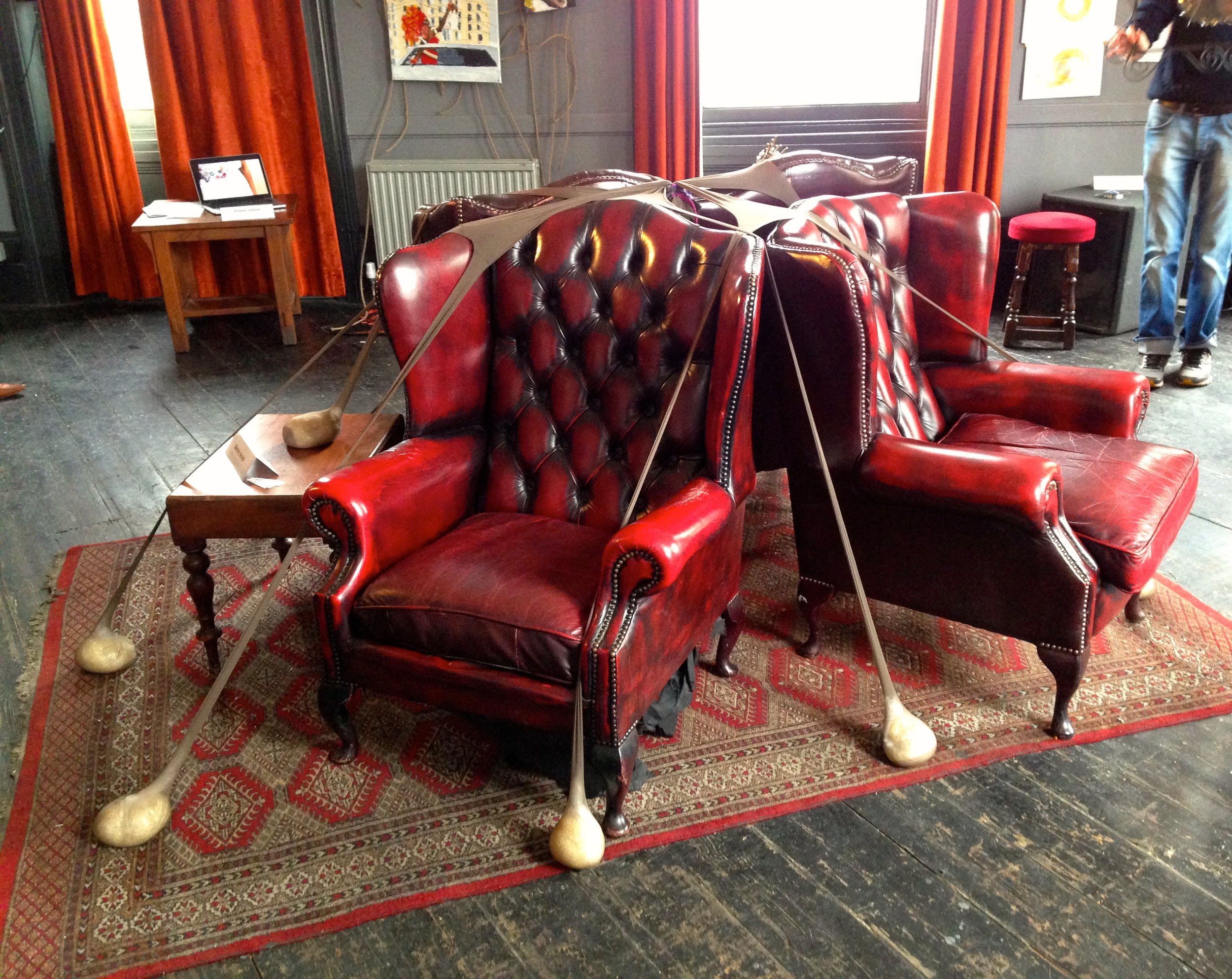 Stretch, seated at The Castle