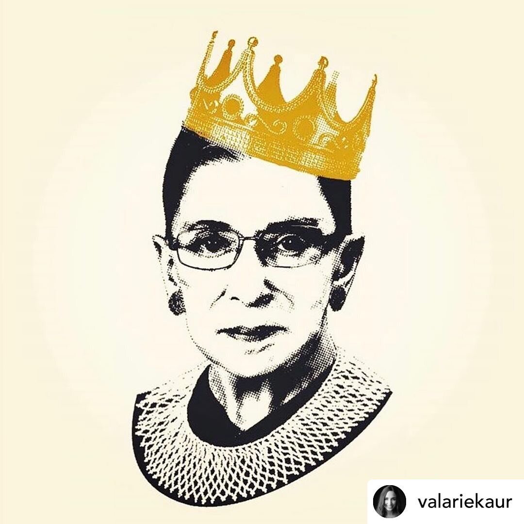 Posted @withregram &bull; @valariekaur 

NO. NO. NO. Justice Ginsberg, oh how we love you. You were our Wise Woman. Tender and truthful and wise &mdash; our lioness for justice. You would come to Yale Law School when I was student and inspire us &mda