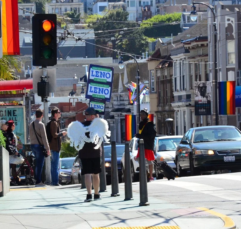   Campaining in Castro District -SF  