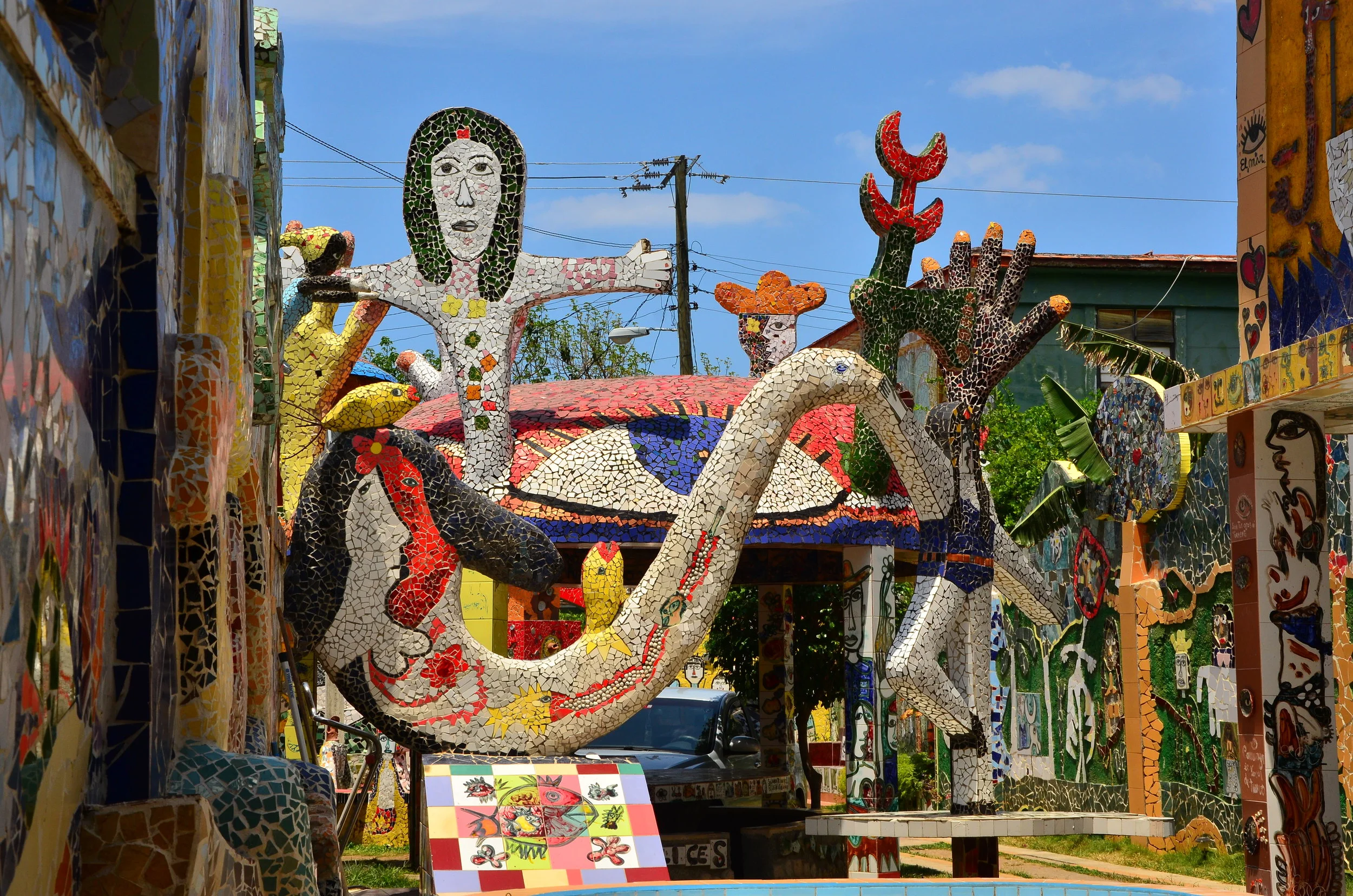   Fusterlandia -Art by Jose Fuster -All recycled mosaic tile  