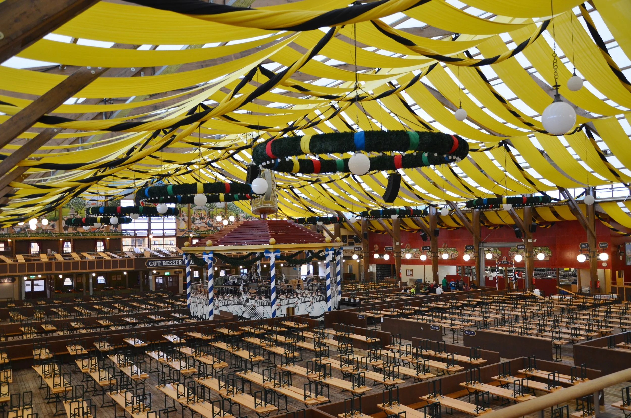   Oktoberfest —before the taps run   