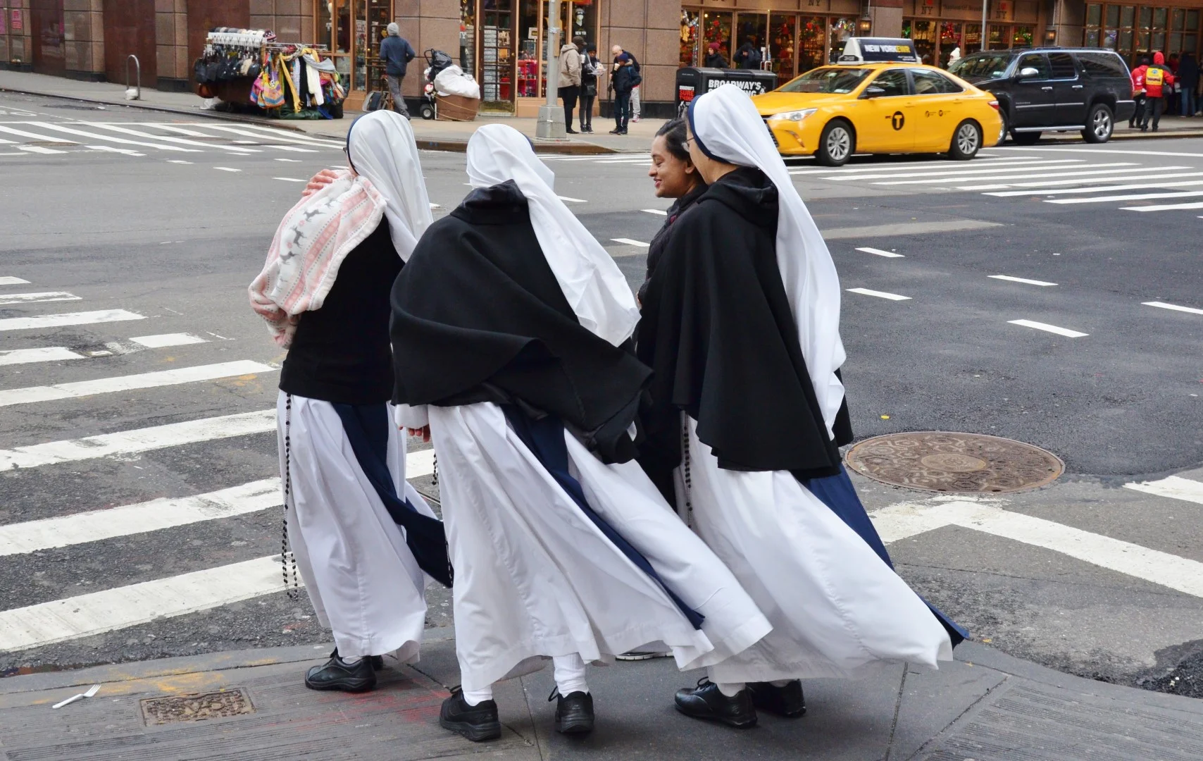    4 nuns and a baby —Manhattan Xmas Morning 2017   