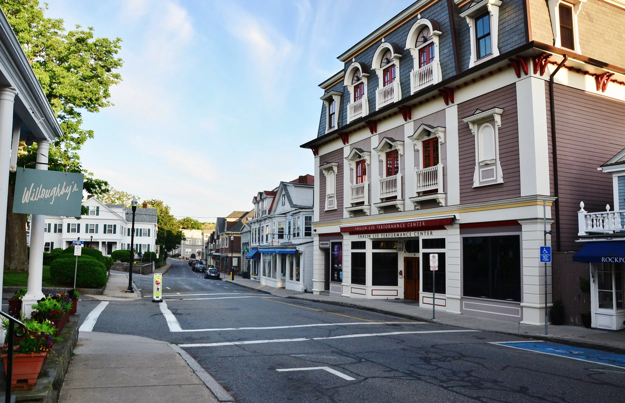   Here’s what it look like today just looking down the street vs up   
