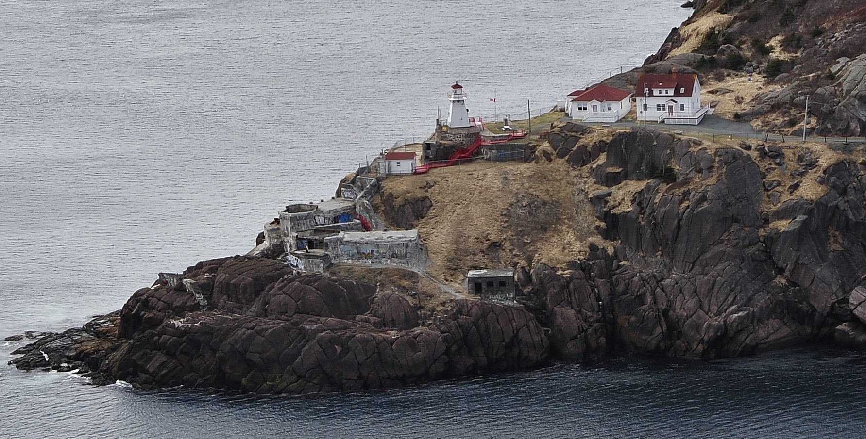   Fort Amherst at Entrance to St John’s Harbor.  Lighthouse is oldest Lighthouse in NFLD —built before Cape Spear  