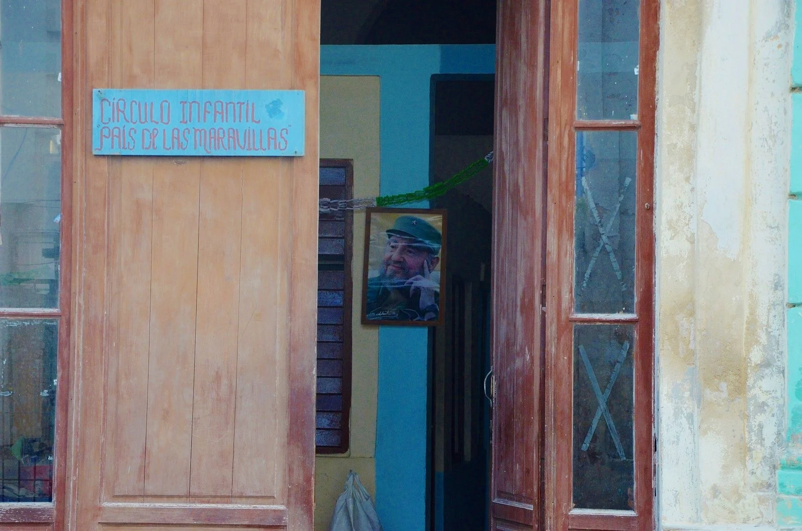   Old Picture of Fidel at a Children’s Center   