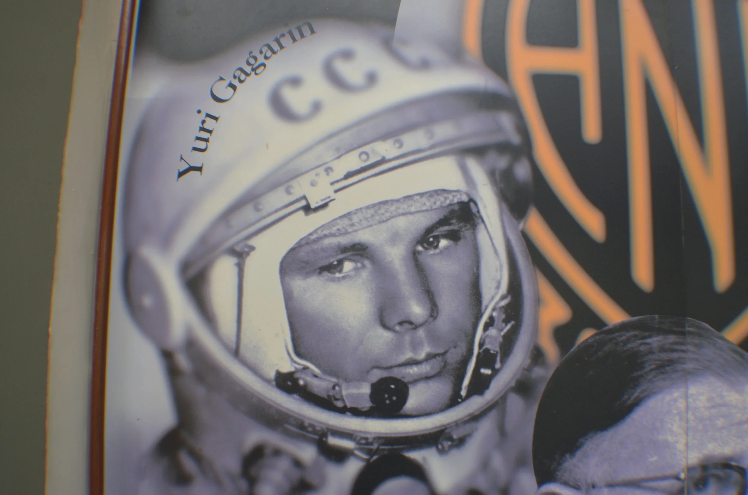  Picture Of Yuri Gagrin —First man in Space and Russian Hero  Featured in  Hotel Nacional Havana    Hotel also has hundreds of other pictures of Hollywood stars, gangsters,  global politicians , royalty , Dictators etc all of whom stayed there at one