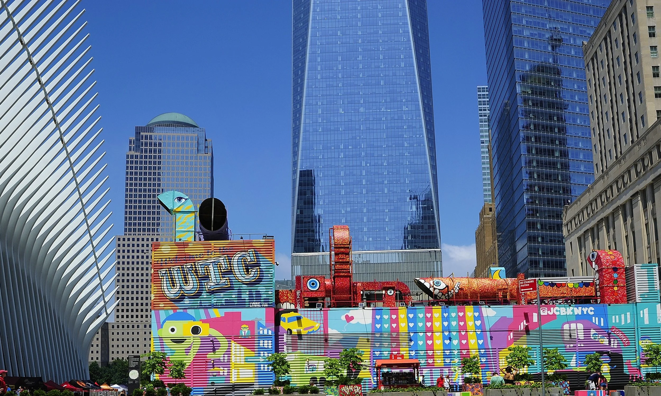   Unique perspective of WTC square   